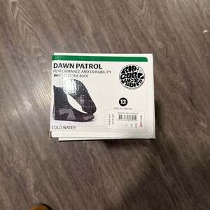 Rip Curl Dawn Patrol 3mm Hidden Split Toe Wetsuit Booties Sz 13